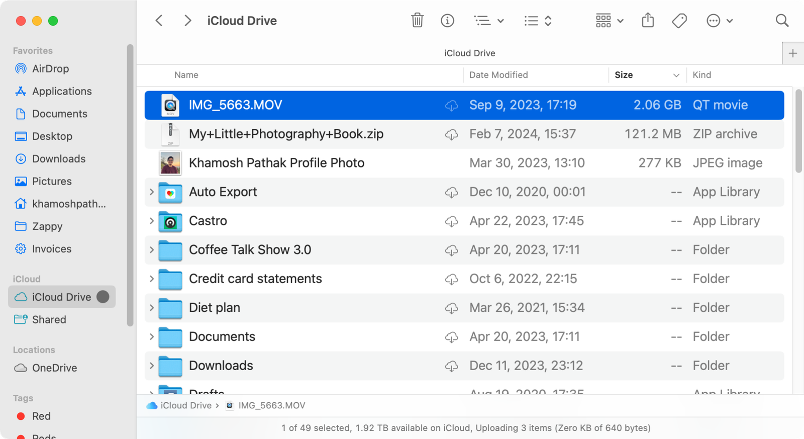 Xóa các tệp lớn khỏi iCloud Drive trên máy Mac