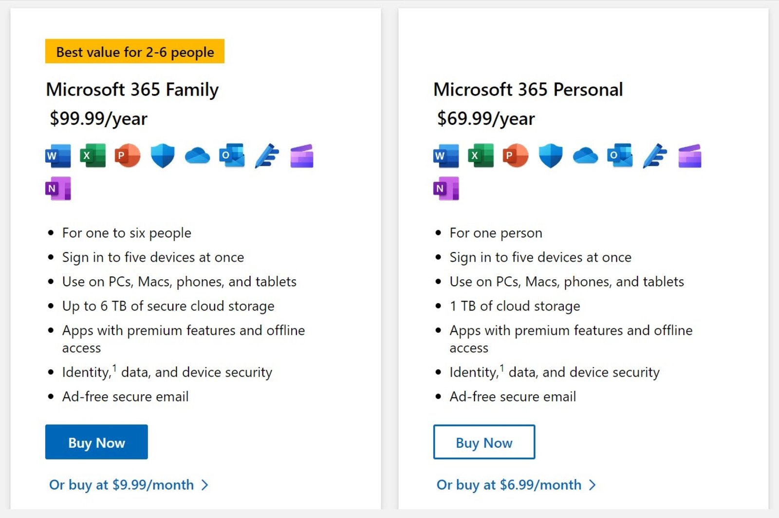 Gói đăng ký Microsoft 365