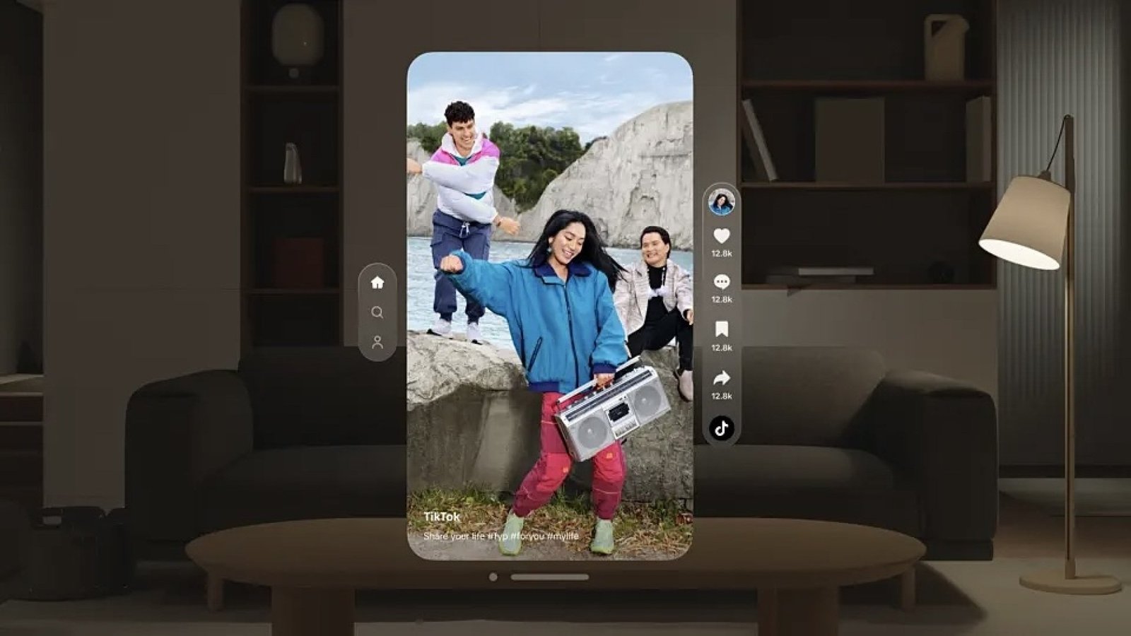tiktok trên Vision Pro